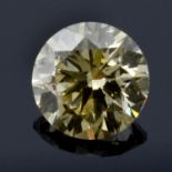 A brilliant cut diamond, weighing 1.01ct