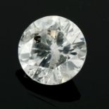 A brilliant cut diamond, weighing 0.38ct