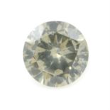 A brilliant cut diamond, weighing 1.04ct