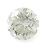 A brilliant cut diamond, weighing 1.05ct