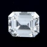 A rectangular shape diamond, weighing 0.29ct