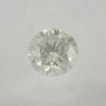 A brilliant cut 'fancy light yellow' diamond, weighing 0.52ct. Within AIG security seal.