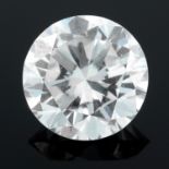 A brilliant cut diamond, weighing 2.44ct