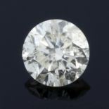 A brilliant cut diamond, weighing 0.40ct