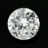 A brilliant cut diamond, weighing 0.50ct