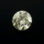 A brilliant cut diamond, weighing 0.50ct