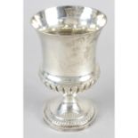 A late Victorian silver goblet.