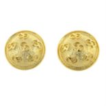 CHRISTIAN DIOR - a pair of clip on earrings.