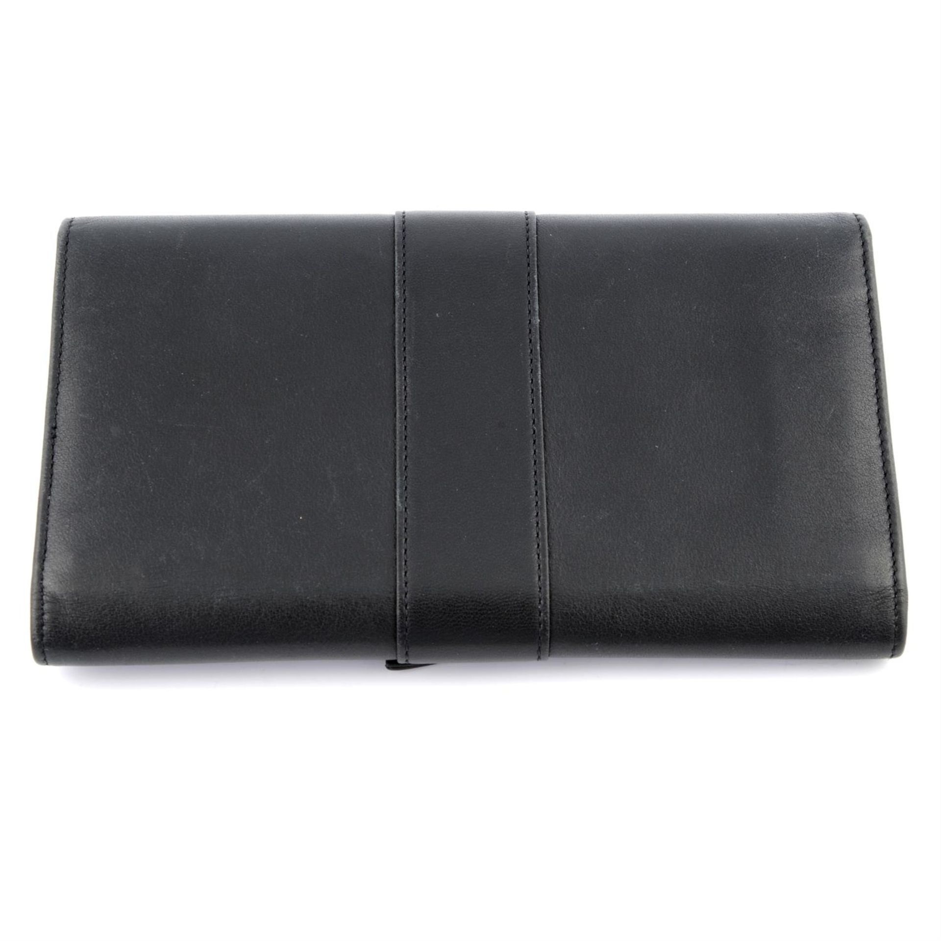 CARTIER - a black leather tri fold Trinity wallet. - Image 2 of 4