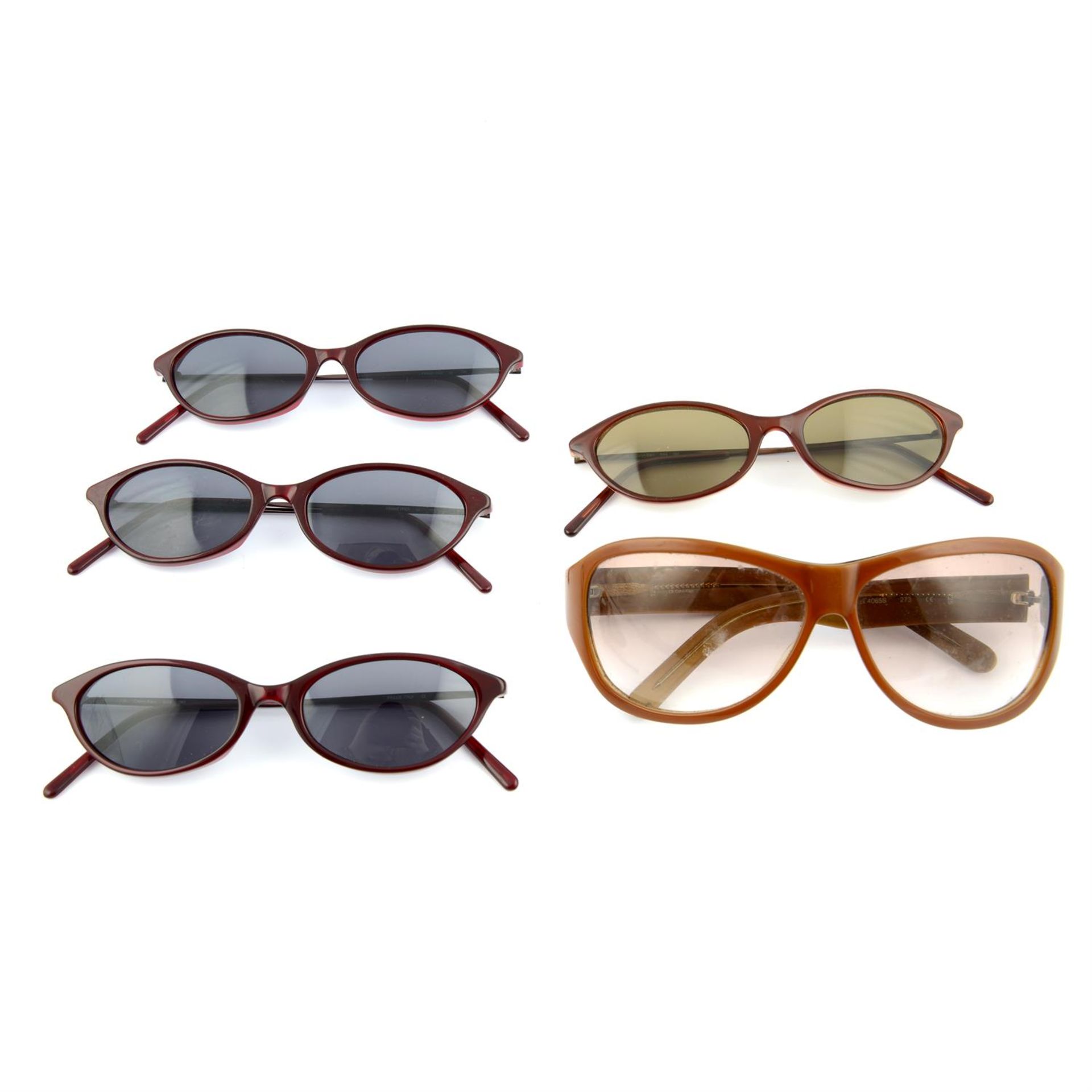 CALVIN KLEIN - five pairs of sunglasses.