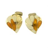 CHRISTIAN DIOR - a pair of clip-on earrings.