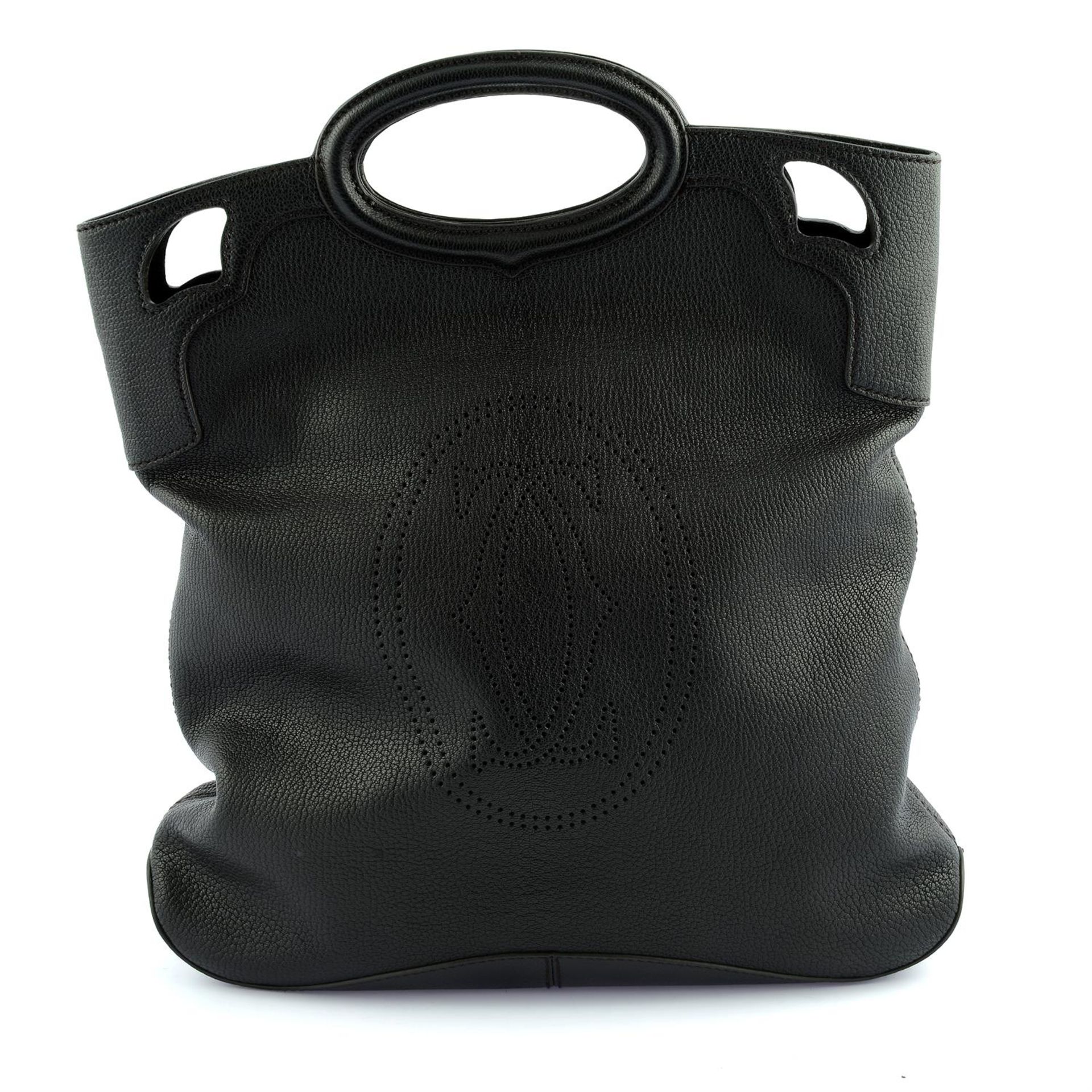 CARTIER- a black leather Marcello De Cartier fold over clutch. - Image 2 of 5