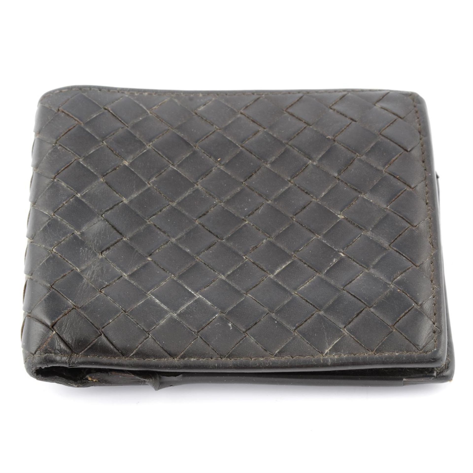 BOTTEGA VENETA - a Intrecciato leather Bifold wallet.
