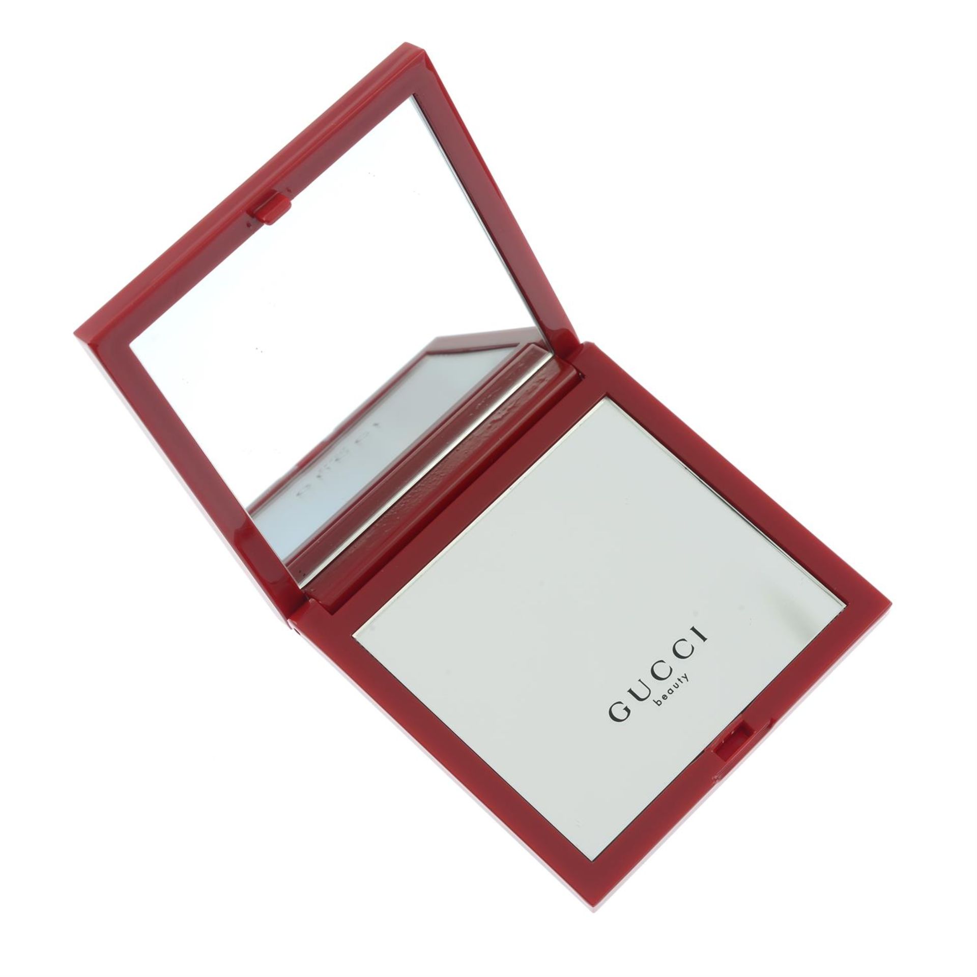 GUCCI - a red compact mirror. - Image 2 of 3