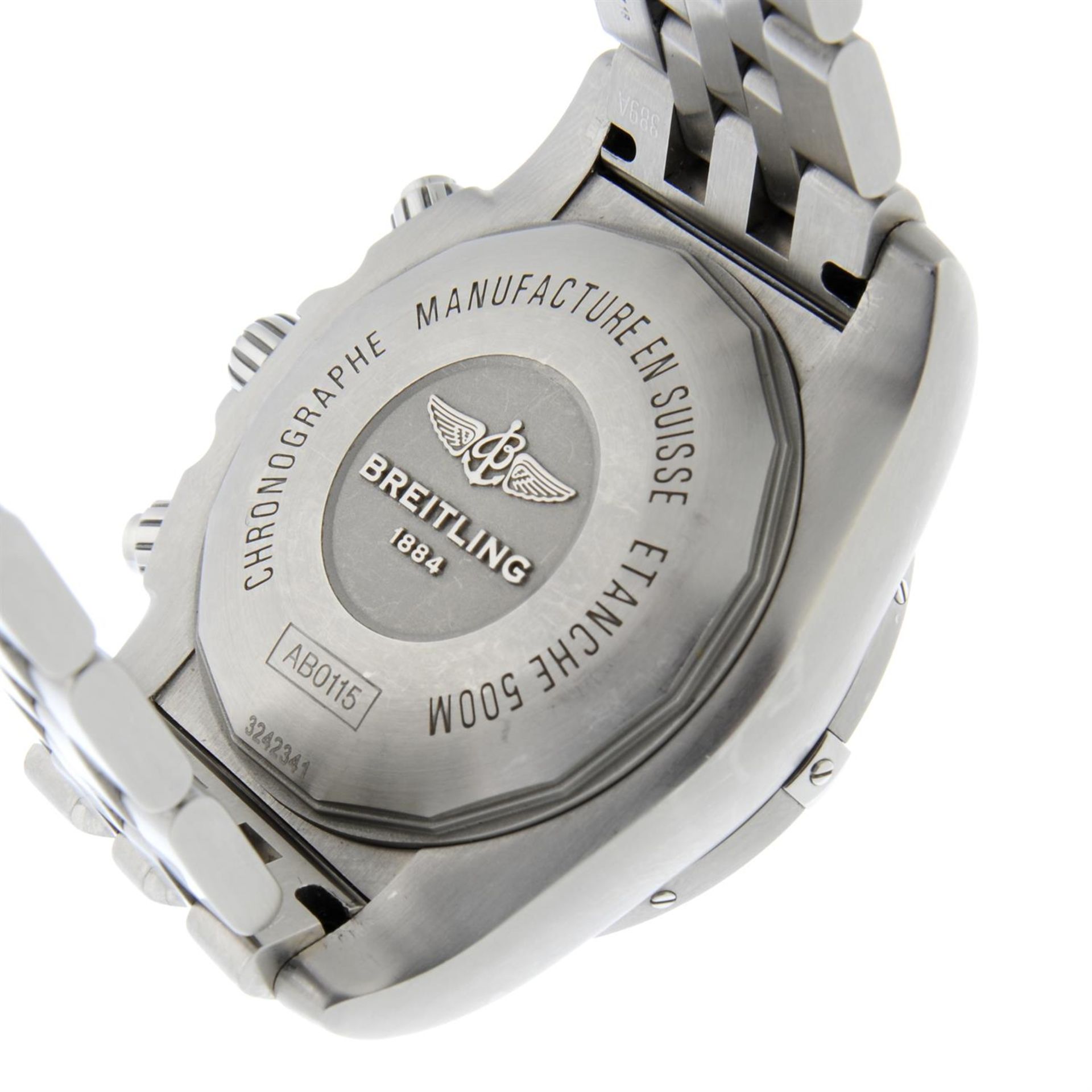 BREITLING - a stainless steel Chronomat 44 chronograph bracelet watch, 44mm. - Image 4 of 5