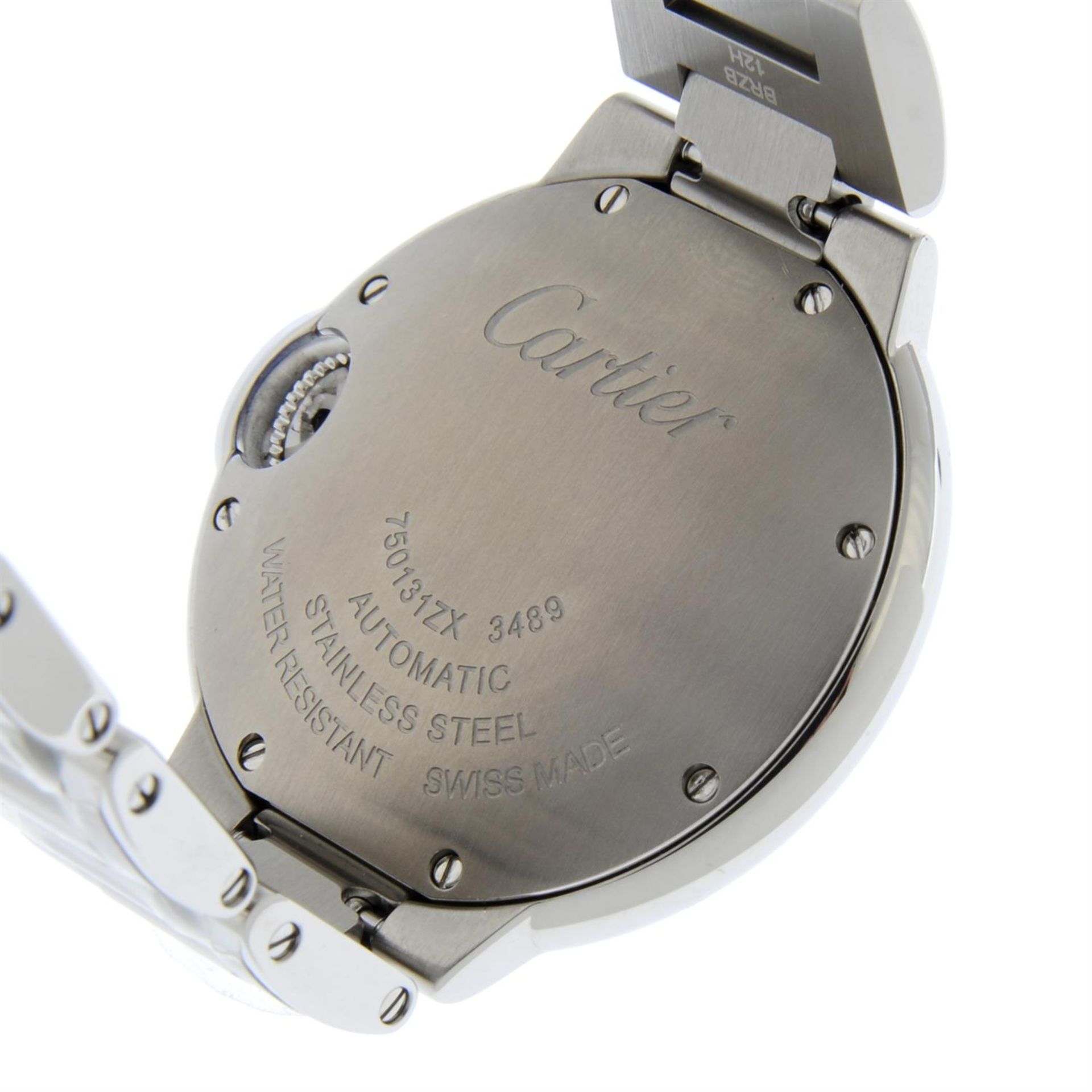 CARTIER - a stainless steel Ballon Bleu bracelet watch, 33mm. - Bild 4 aus 5