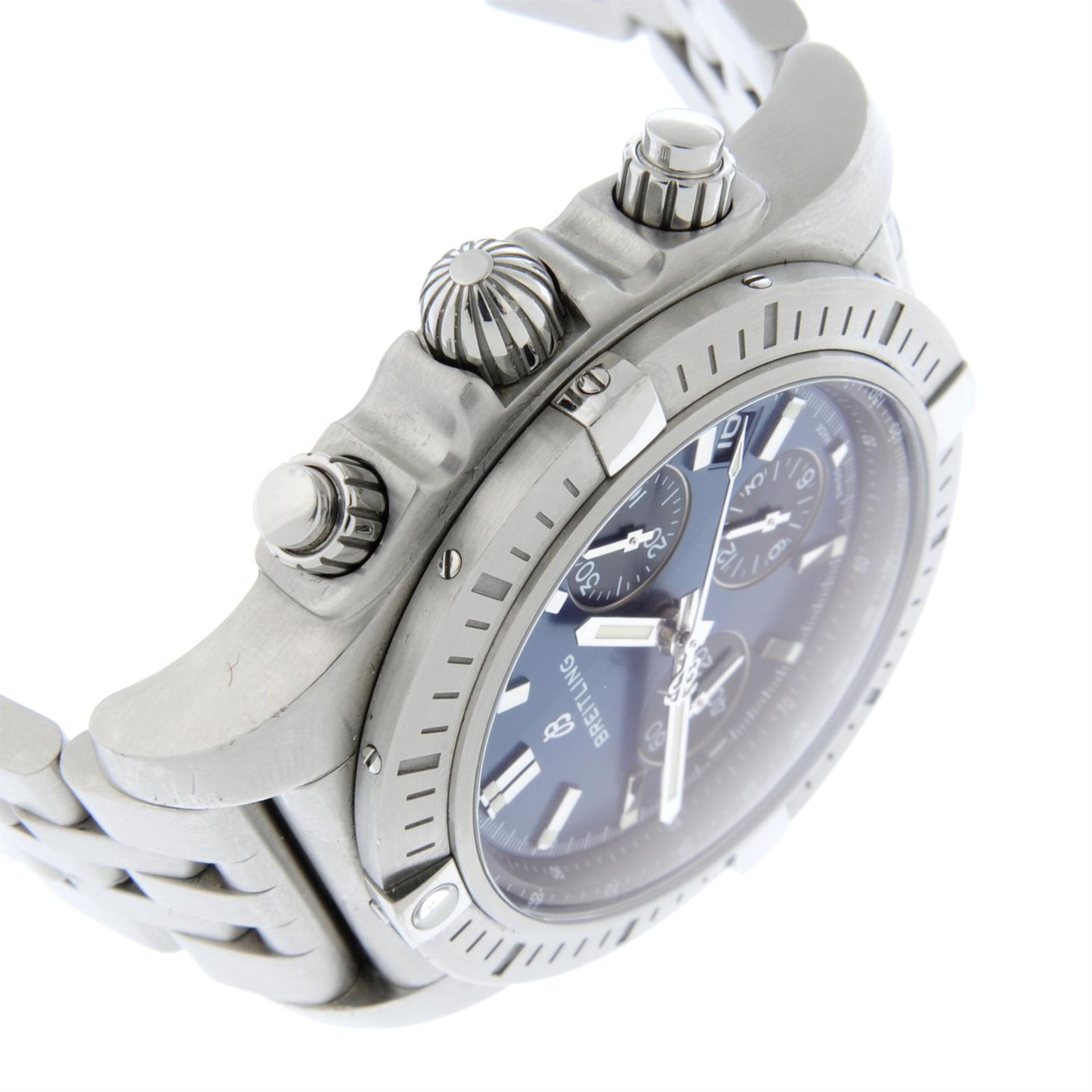 BREITLING - a stainless steel Chronomat 44 chronograph bracelet watch, 44mm. - Image 3 of 5