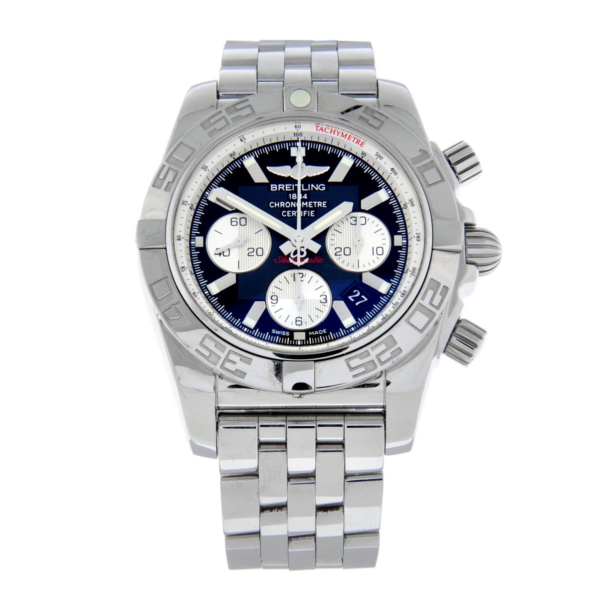BREITLING - a stainless steel Chronomat chronograph bracelet watch, 44mm.