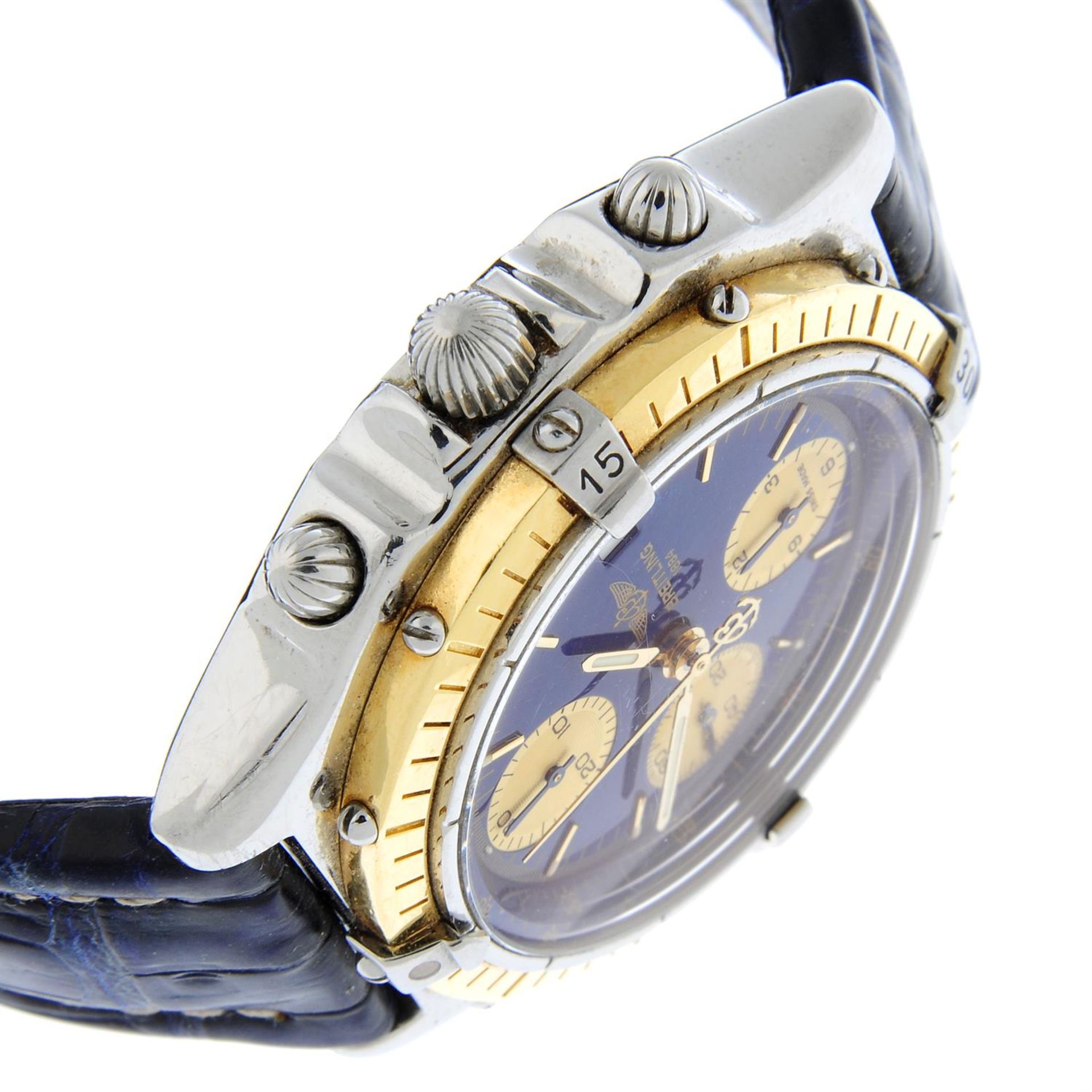 BREITLING - a bi-metal Chronomat chronograph wrist watch, 39.5mm. - Image 3 of 6