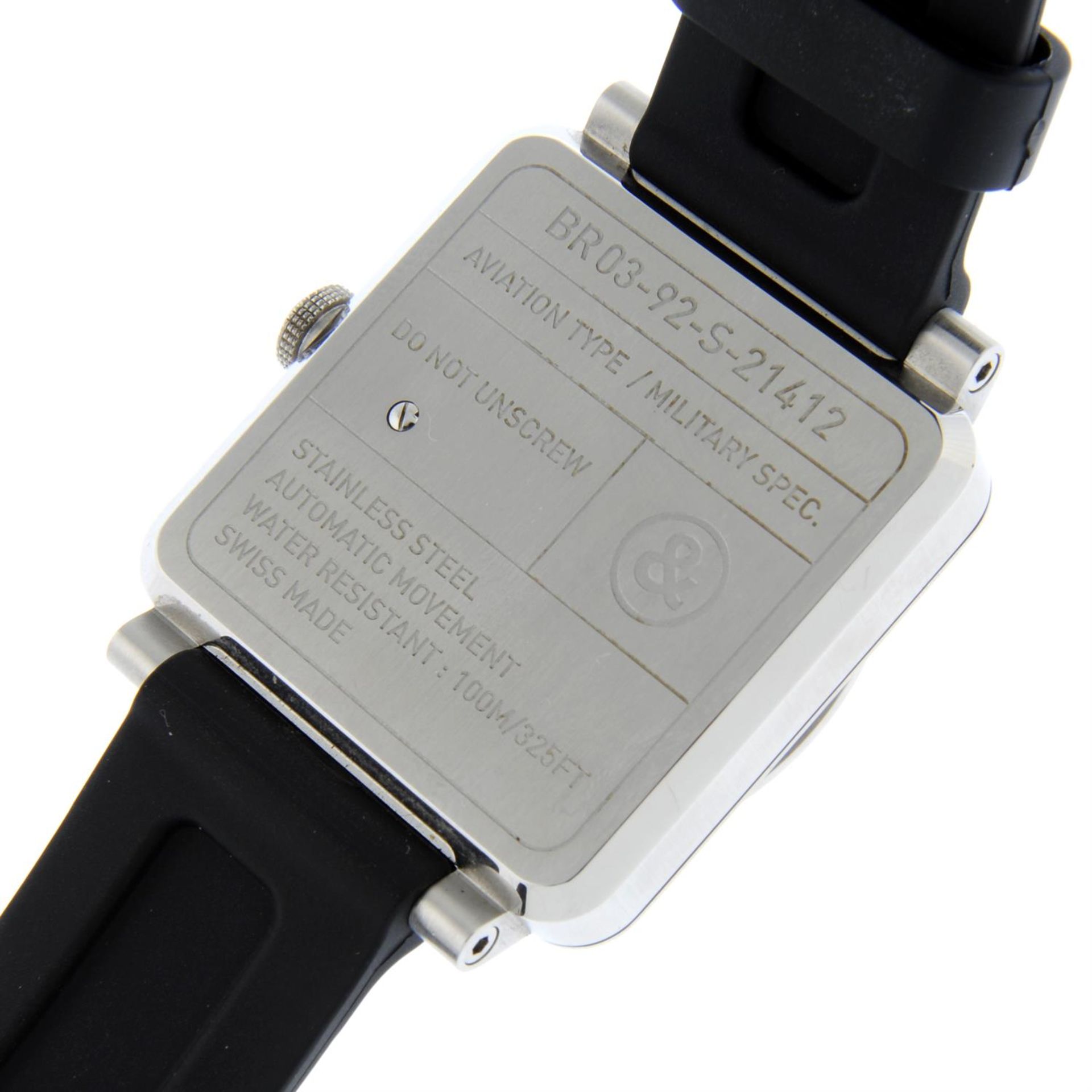 BELL & ROSS - a stainless steel BR03 wrist watch, 42x42mm. - Image 4 of 6