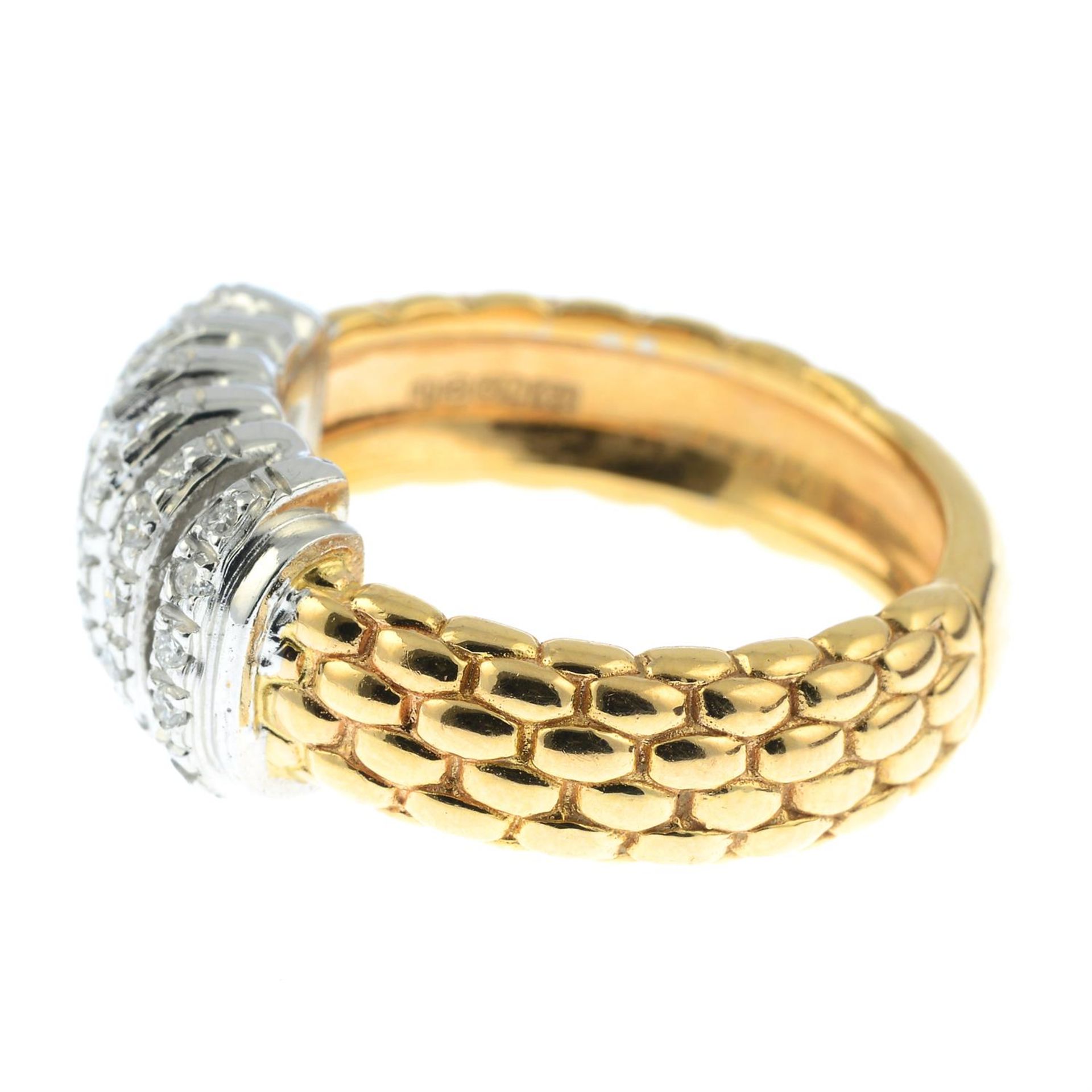 An 18ct gold diamond ring, by Fope. - Bild 3 aus 5