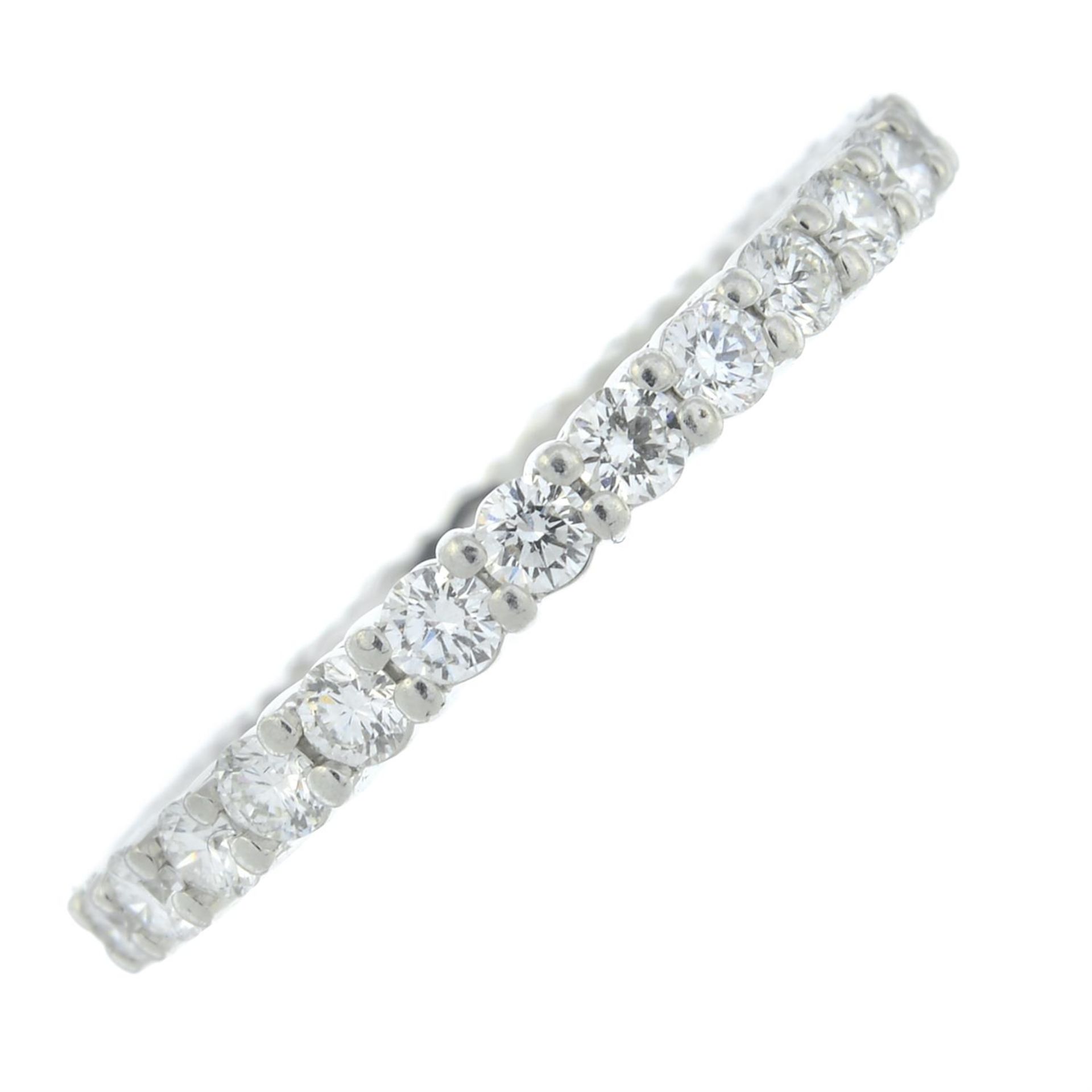 A platinum brilliant-cut diamond 'Embrace' full eternity ring, by Tiffany & Co. - Image 2 of 5