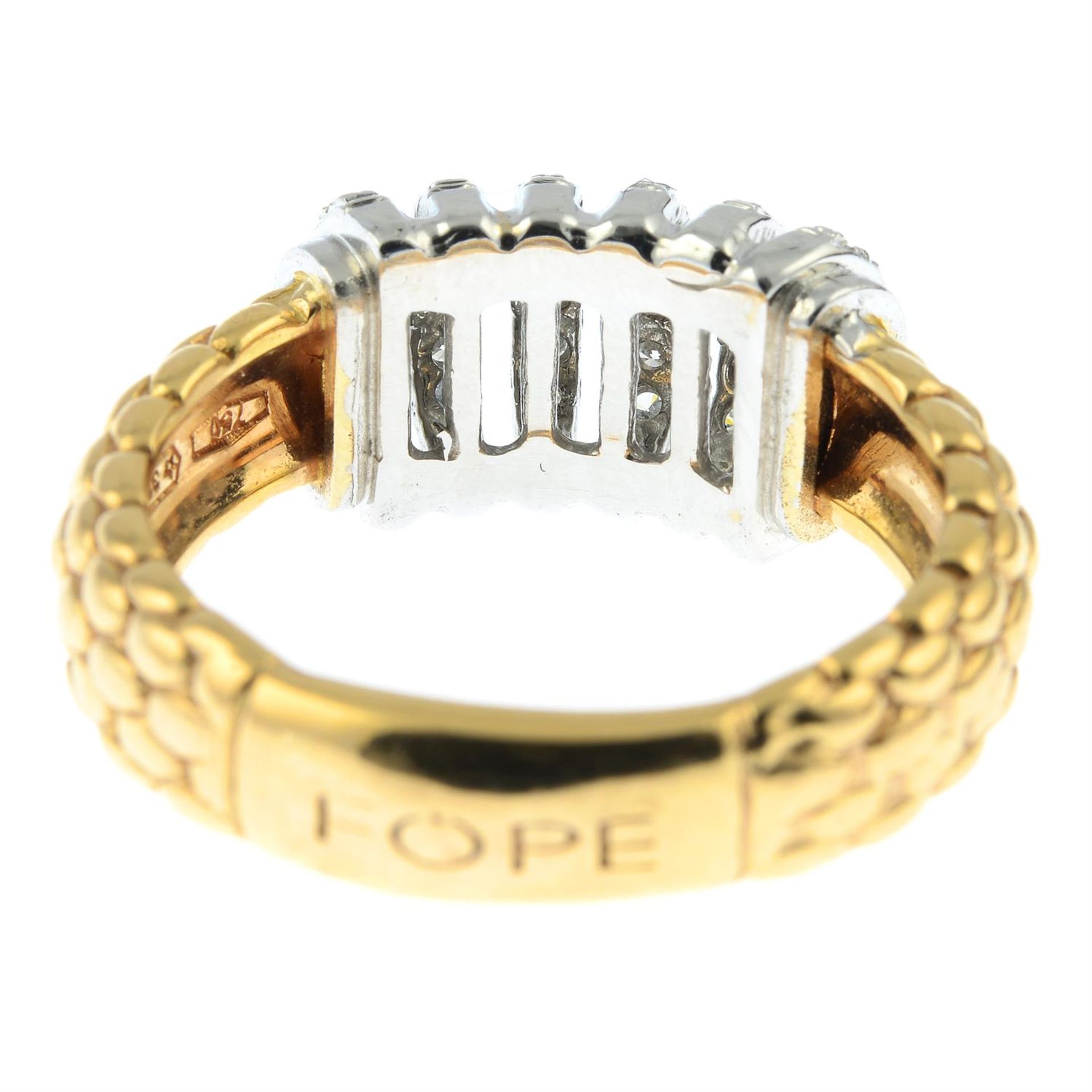 An 18ct gold diamond ring, by Fope. - Bild 4 aus 5