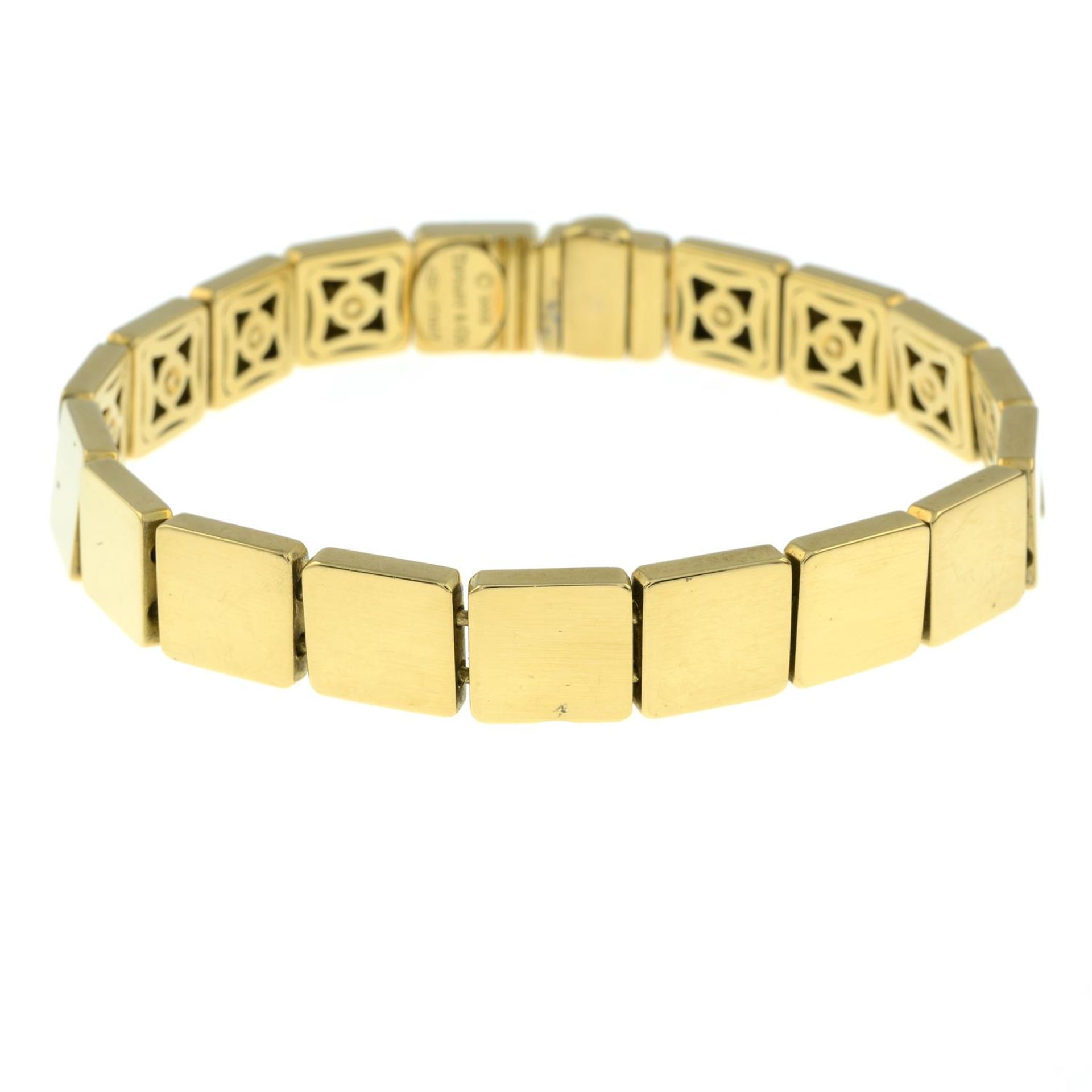 An 18ct gold square tile-link bracelet, by Tiffany and Co. - Image 2 of 5