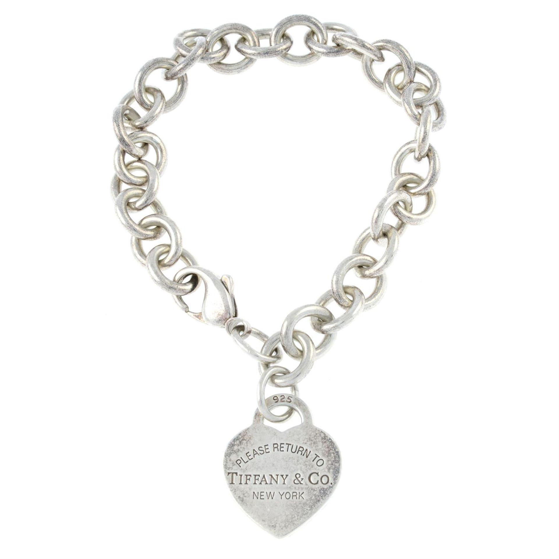 A silver 'Return to Tiffany' heart-shape tag bracelet, by Tiffany & Co.