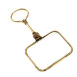 9ct gold antique ornate quizzer magnifying glass