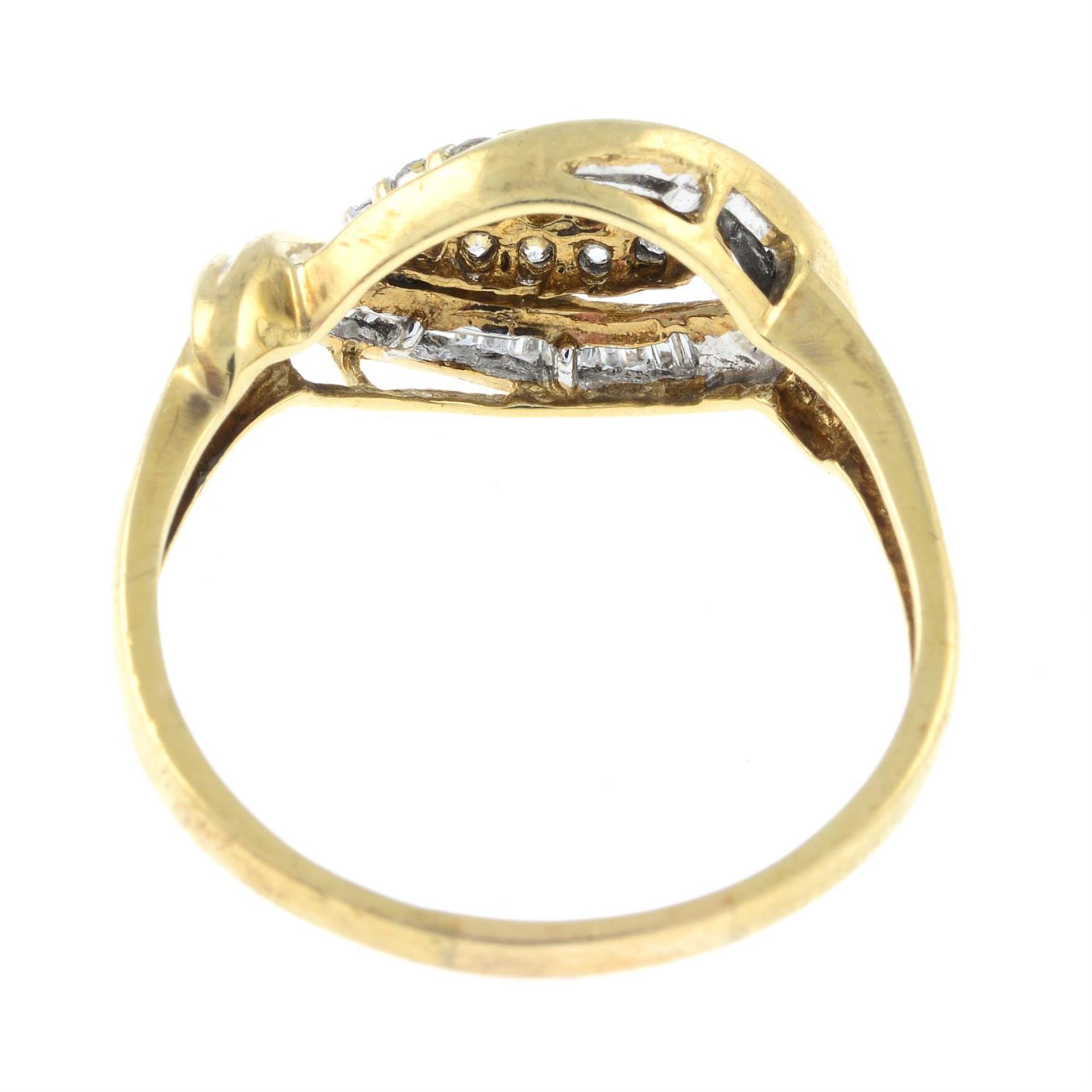 A vari-cut diamond cluster ring. - Image 2 of 2