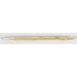 An S Mordan & Co 18ct gold cased propelling pencil.