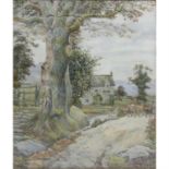 G.H Reeves (late 19th century), a large watercolour.