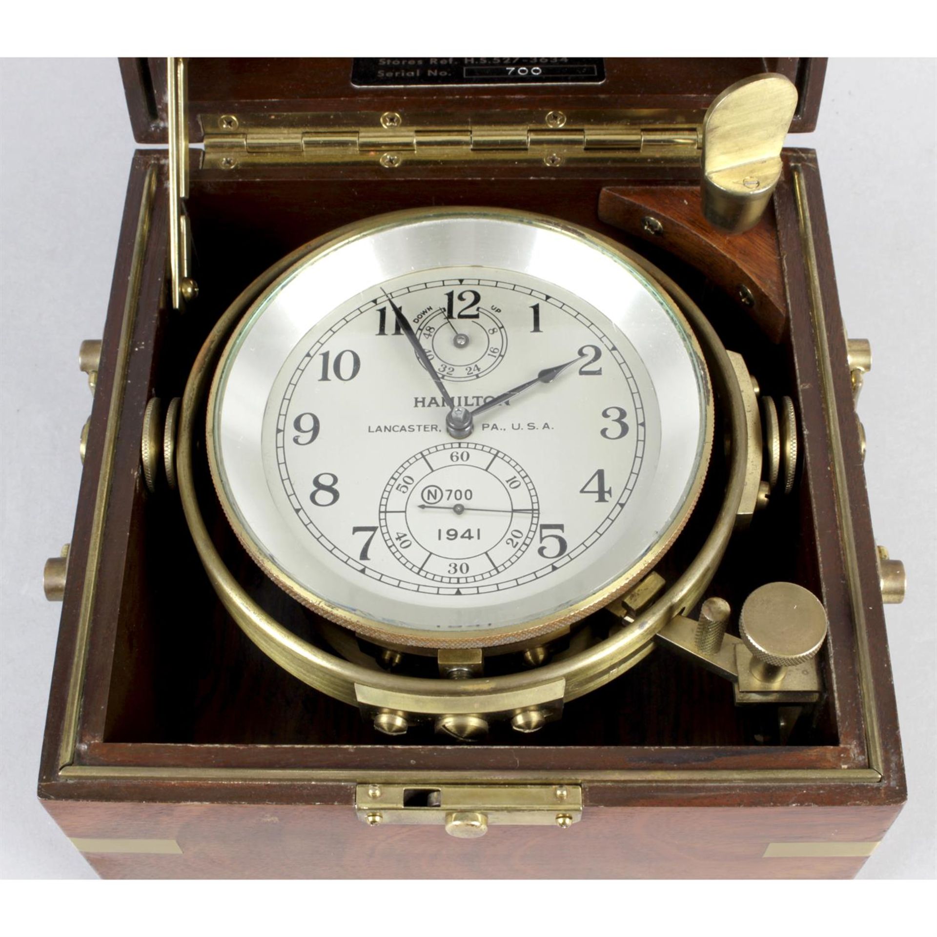 A Hamilton 21 48hour marine chronometer. - Image 2 of 5
