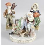 A collection of assorted late 19th century German, Italian and other Continental porcelain and