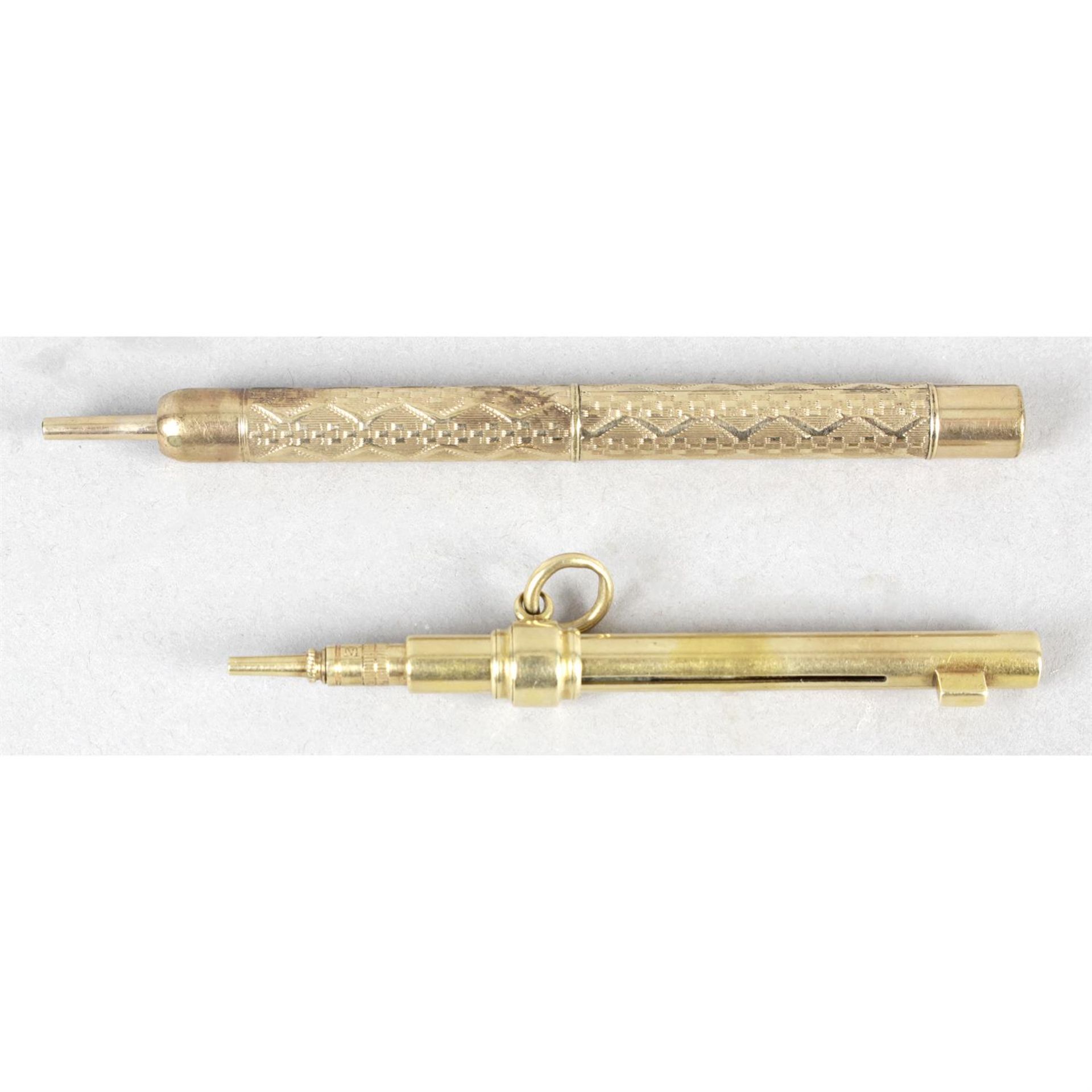An antique twist action propelling pencil.
