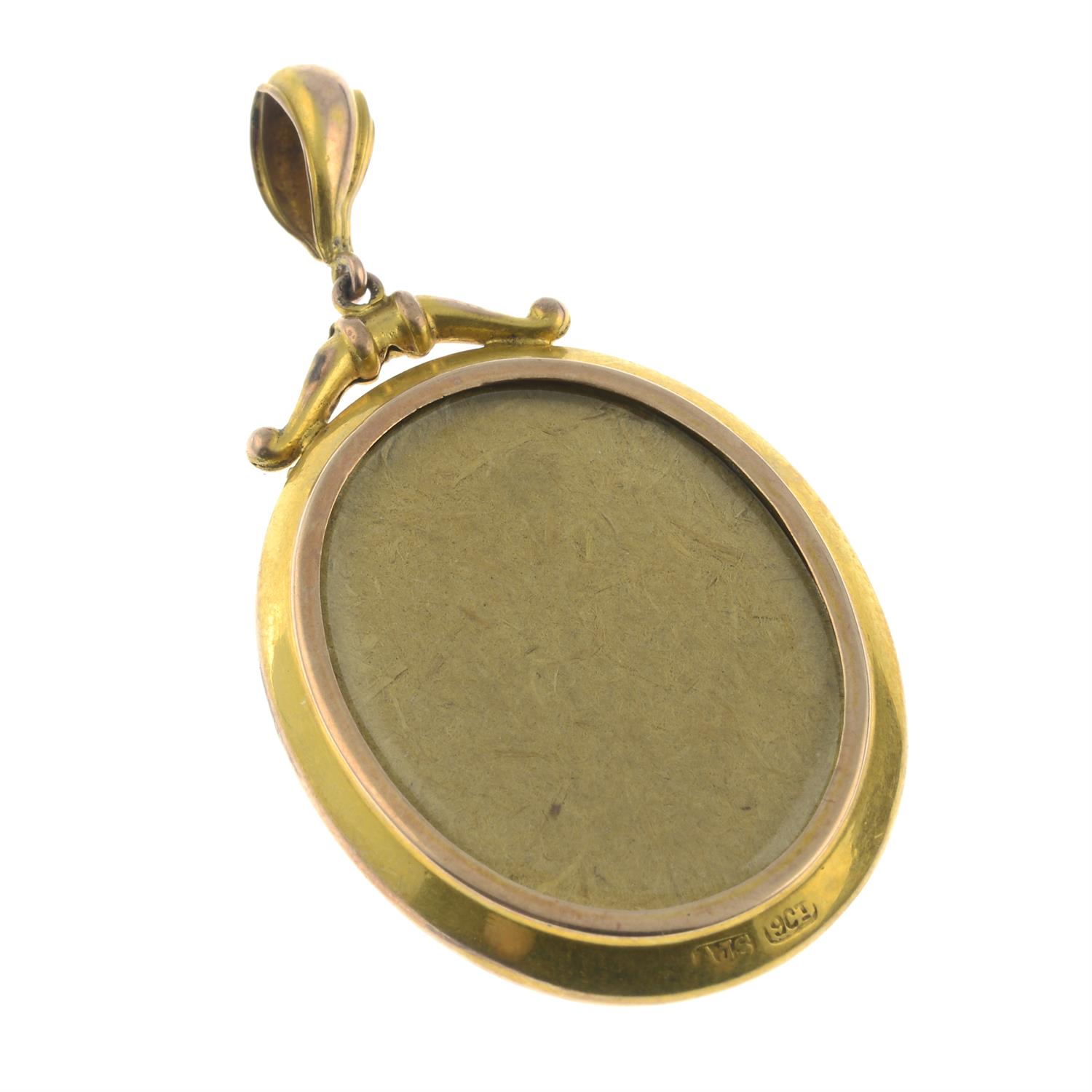 An early 20th century 9ct gold locket. - Image 2 of 2