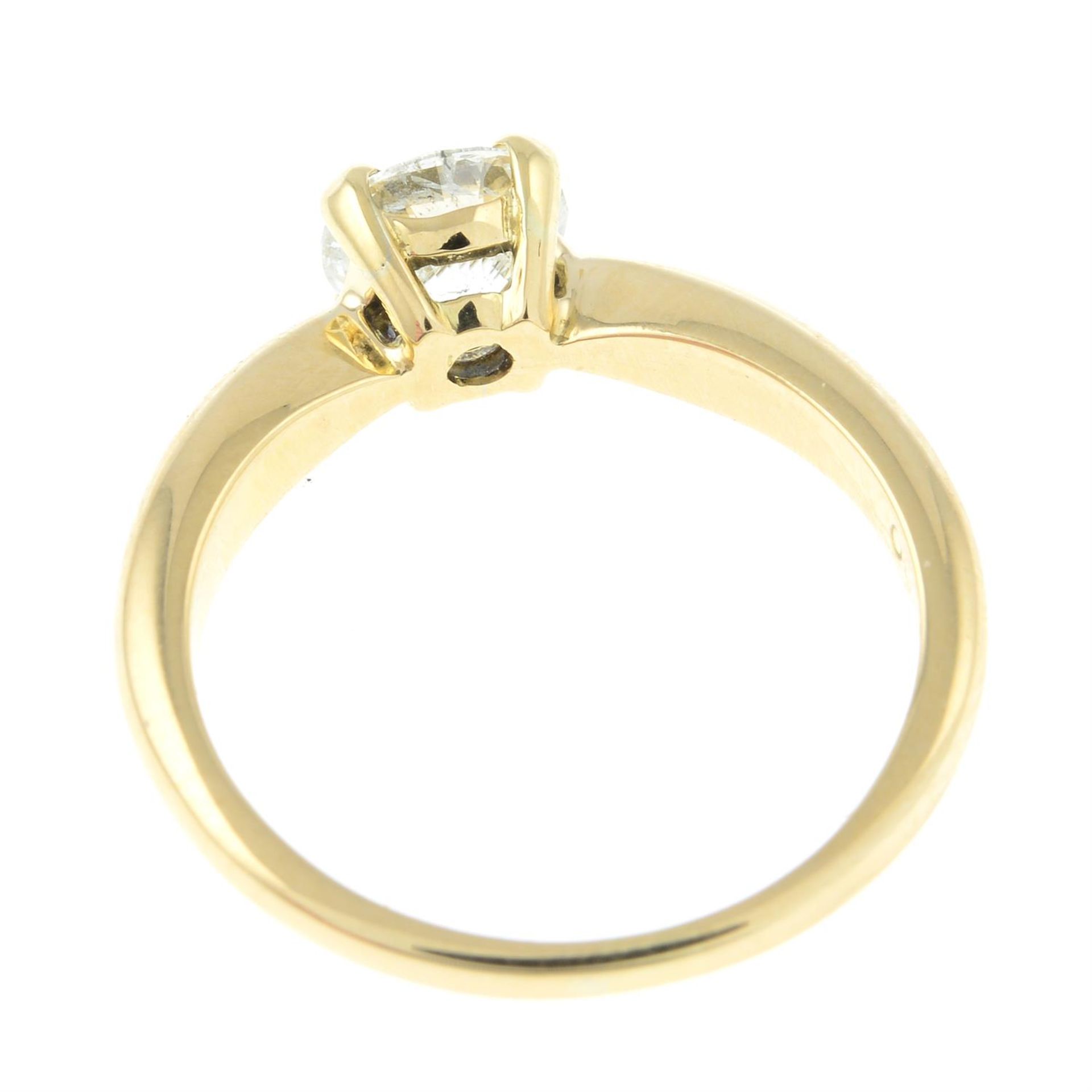 An 18ct gold brilliant-cut diamond single-stone ring. - Image 2 of 2