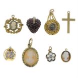 A selection eight early 20th century and later charms.