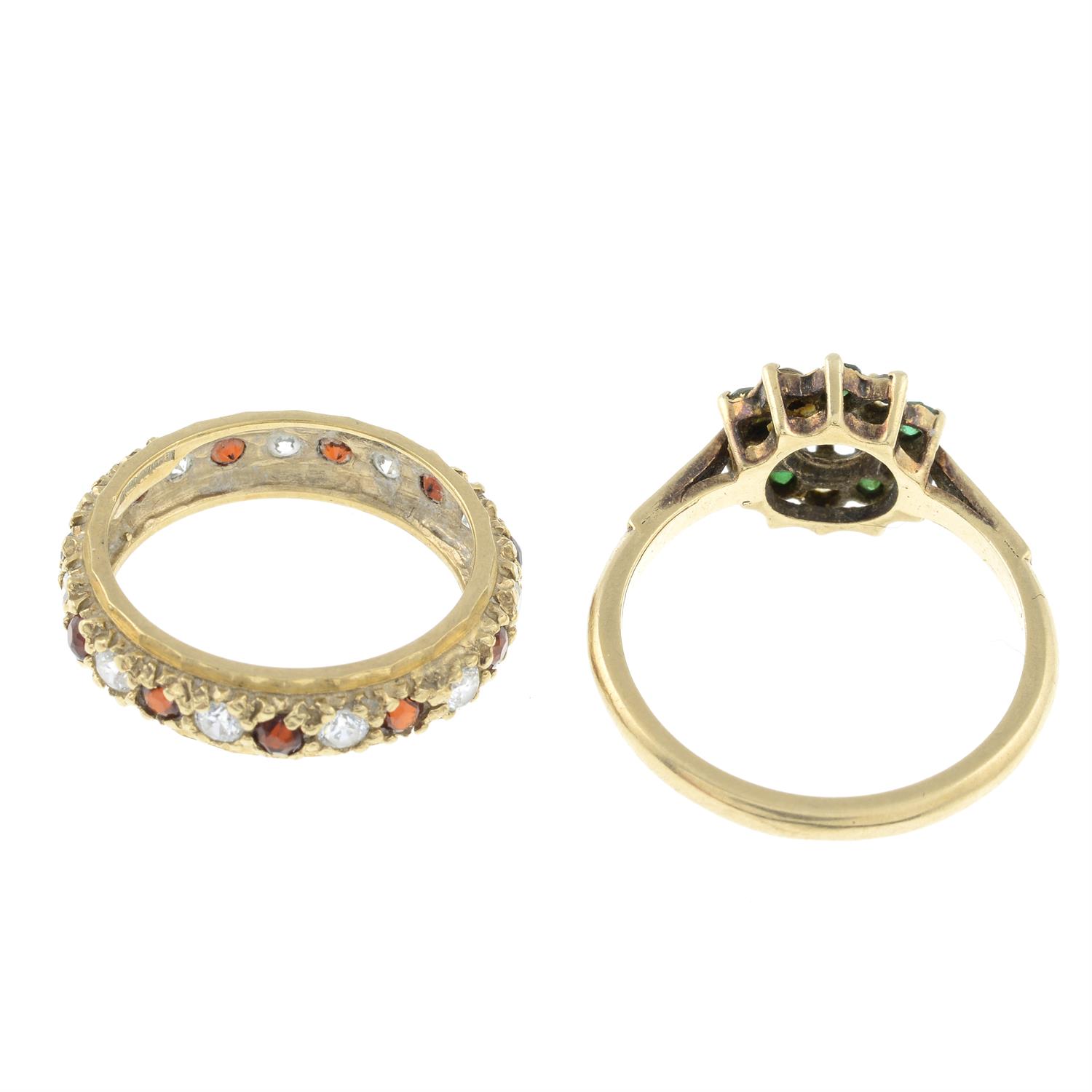 Two gem-set rings. - Image 2 of 2