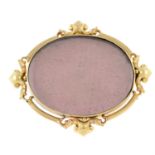 A late Victorian gold framed photograph brooch.