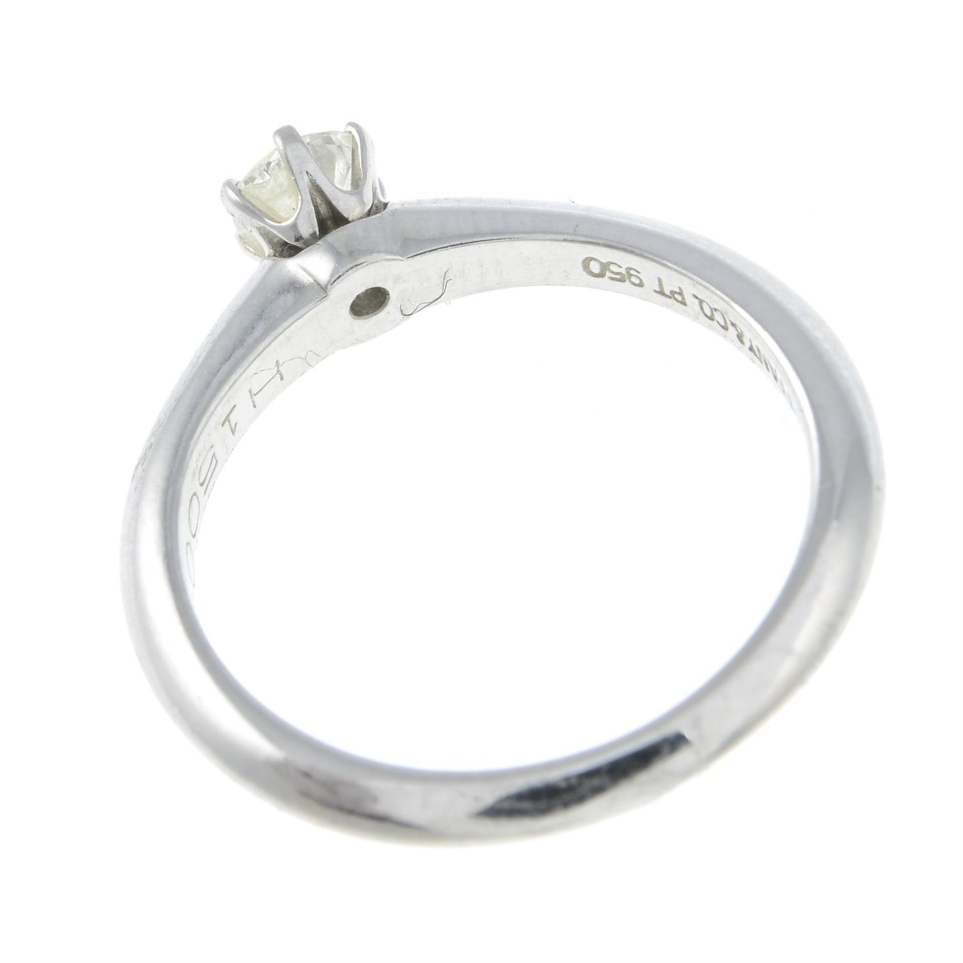 A brilliant-cut diamond single-stone ring, by Tiffany & Co. - Image 2 of 2