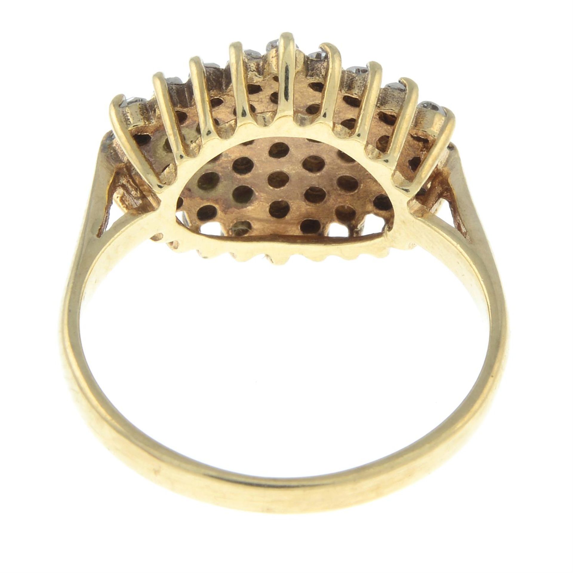 A 9ct gold diamond dress ring. - Image 2 of 2