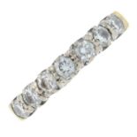 An 18ct gold brilliant-cut diamond seven-stone ring.