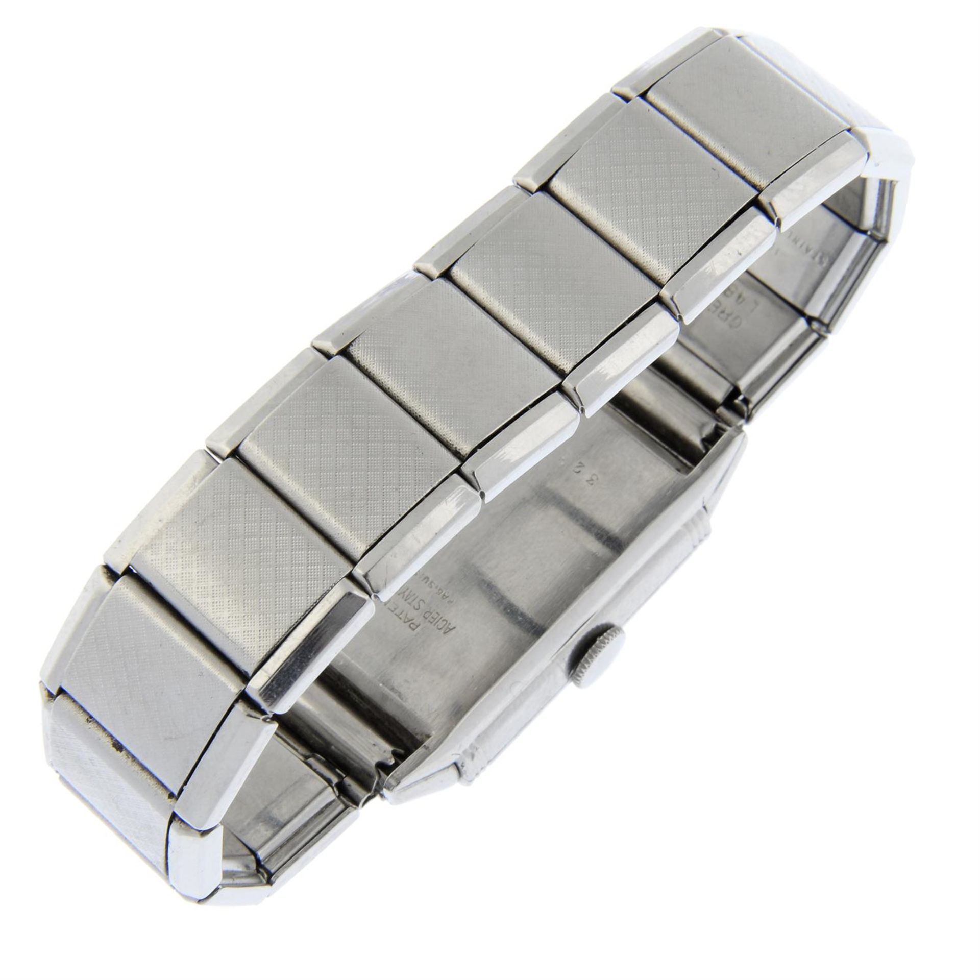 JAEGER-LECOULTRE - a stainless steel Reverso bracelet watch, 23x27mm. - Image 2 of 5