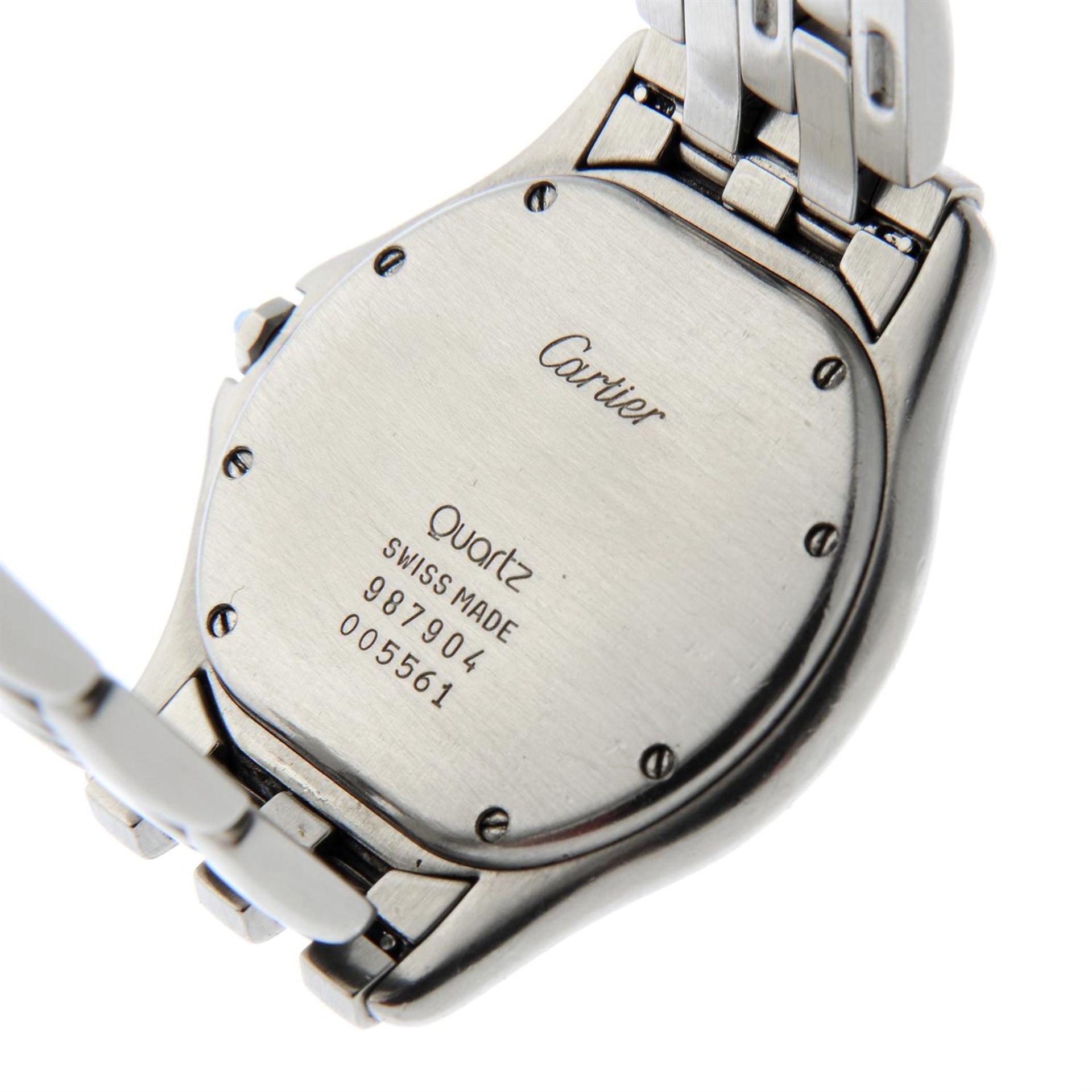 CARTIER - a stainless steel Cougar bracelet watch, 33mm. - Image 4 of 5
