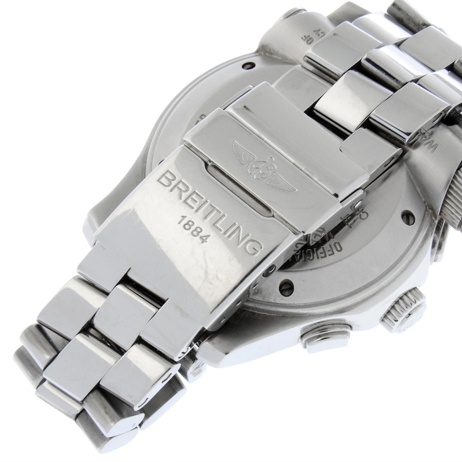BREITLING - a stainless steel Emergency Mission chronograph bracelet watch, 44mm. - Bild 2 aus 7