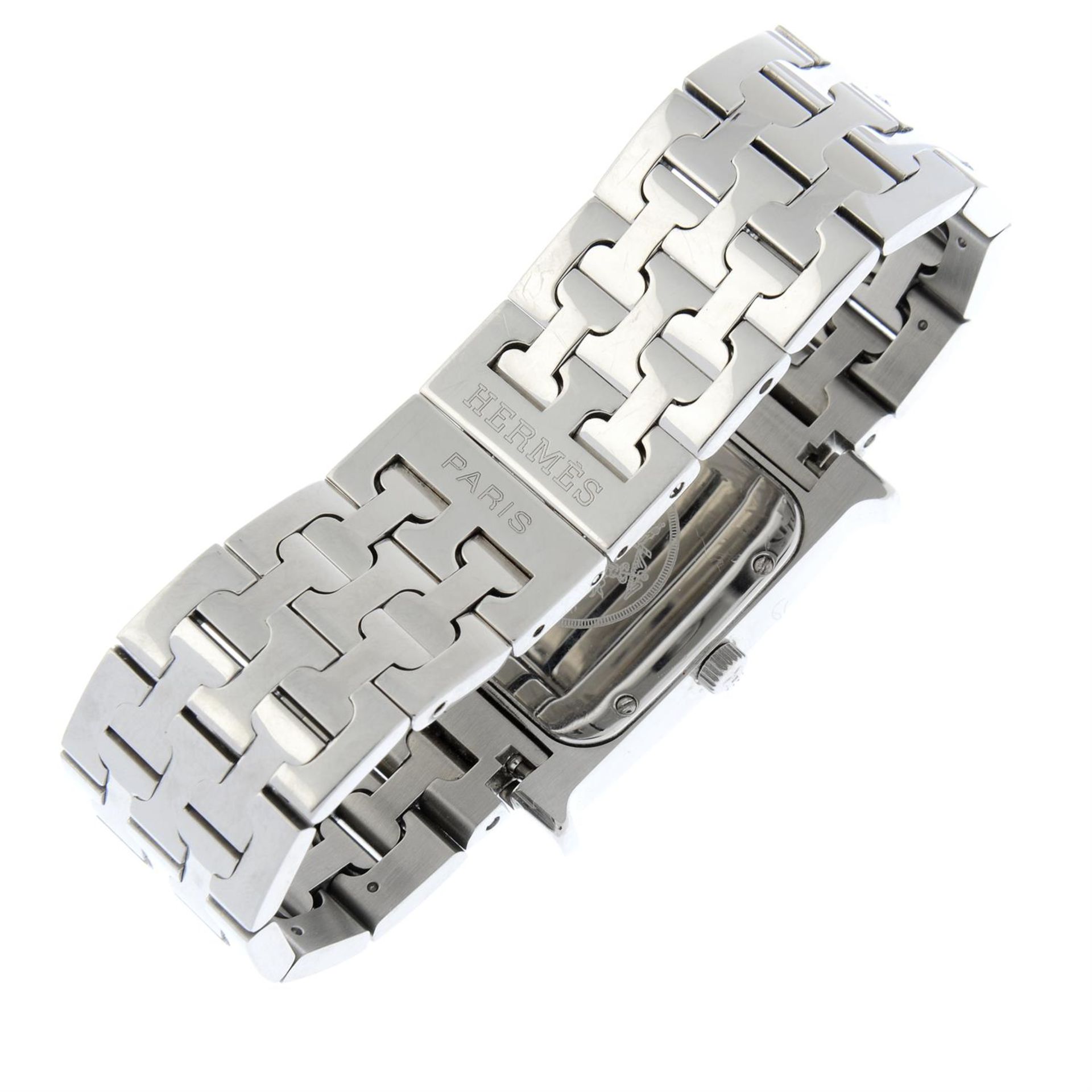 HERMÈS - a stainless steel Heure bracelet watch, 26x26mm. - Image 2 of 6