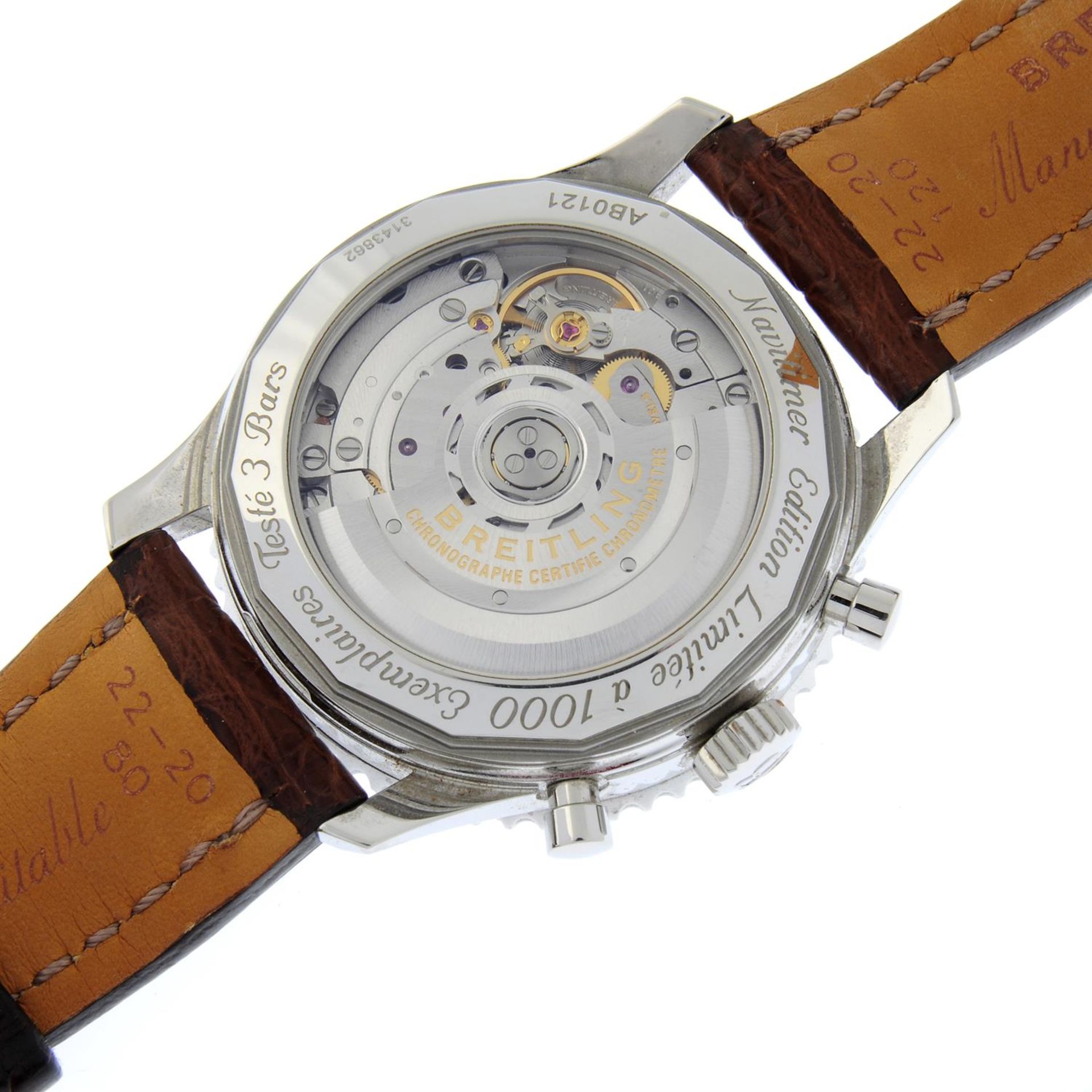 BREITLING - a limited edition stainless steel Navitimer chronograph wrist watch, 42mm. - Bild 4 aus 6