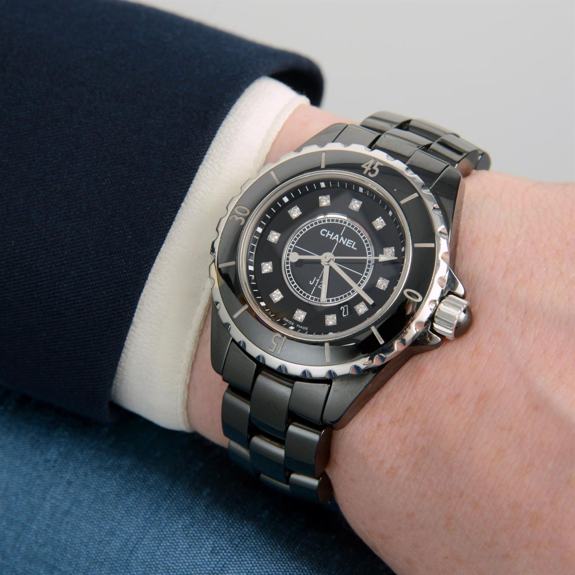 CHANEL - a ceramic J12 bracelet watch, 34mm. - Image 5 of 5
